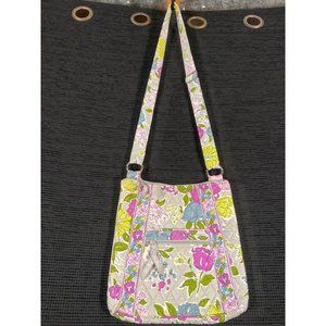Vera Bradley Watercolor Laura Women's Messenger Crossbody Hipster BagVera